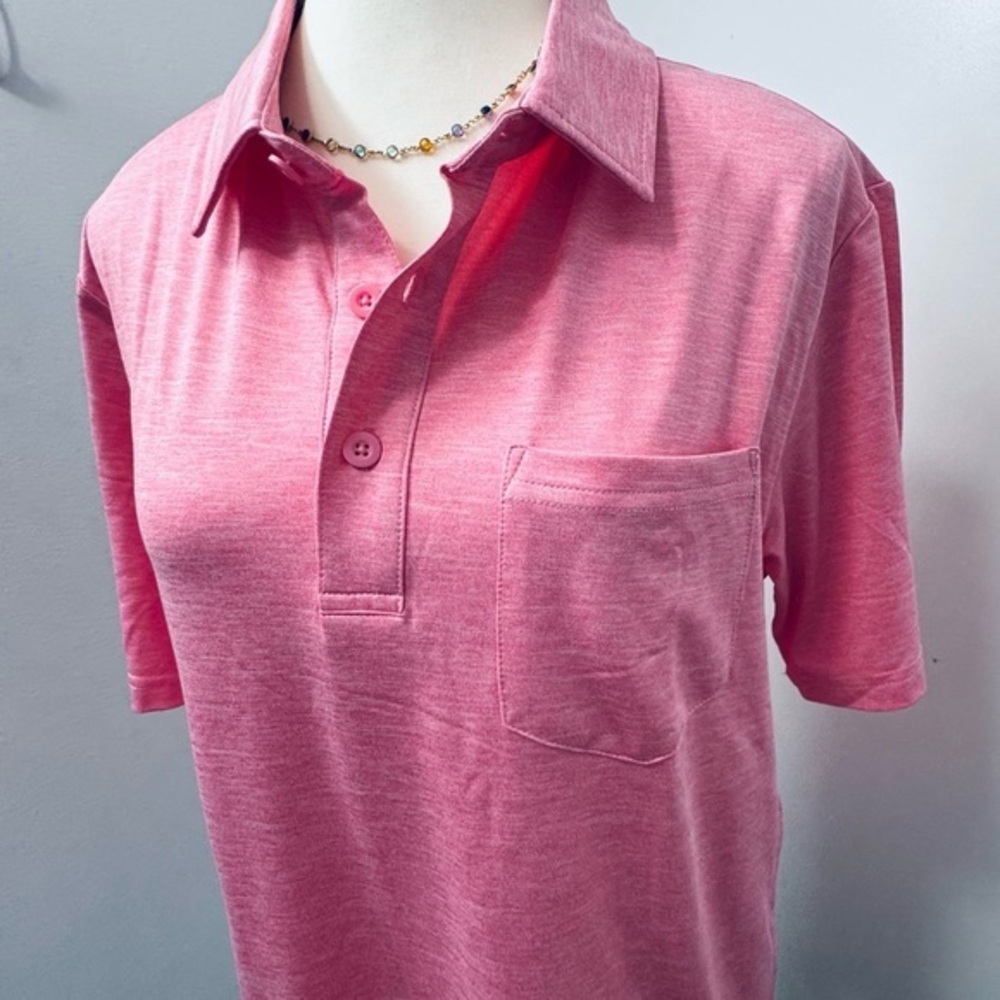 Women's 3-Bottons Golf Shirts Dry Fit Short Sleeve Quick Dry Polo Lightweight M